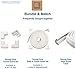 Roving Cove HeftyFit Edge Corner Protector Baby Proofing (Large 15ft Edge 4 Corners), Heavy-Duty, Soft NBR Rubber Foam, Furniture Fireplace Safety Bumper Guard, 3M Adhesive, Oyster White (Off White)