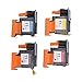 SIXRUN Printer Head, Printer Accessories, 4 Pcs Printhead Printer Magenta Black Cyan Yellow Print Replacement for HP 100 110 111 500 510 800 813 850