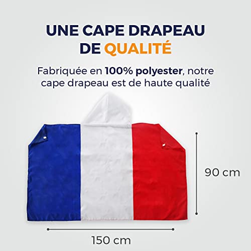 Image of AZ FLAG France BODY Flag 3' x 5' - French CAPE FAN flags 90 x 150 cm - Banner 3x5 ft