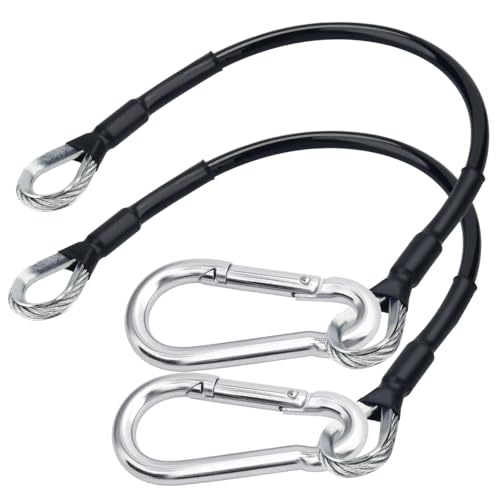 Cables de extensión de gimnasio de 10 pulgadas de largo, cables de extensión de repuesto compatibles con Bowflex Home Gym Machine Accesorios para LAT/Tricep Pull Down y máquina de extensiones de