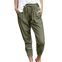Algopix Similar Product 3 - Womens Casual Pants Wide Leg Cotton and