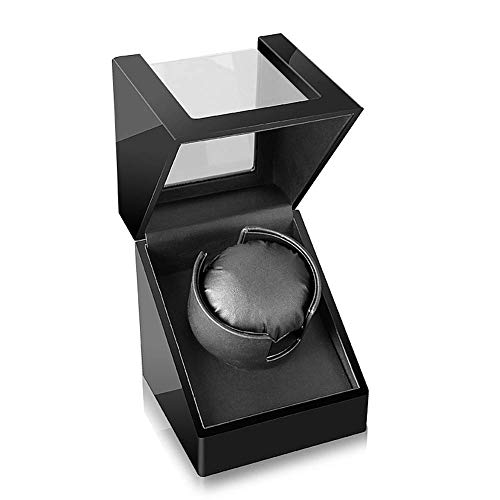 SXSWCH Luxury High Gloss Deluxe Automatic Watch Winder Box con cajón - 4 Modos de Temporizador Motor silencioso Premium