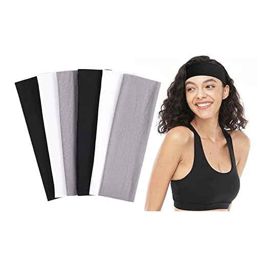 6 PCS Cinta Pelo Mujer, Witbicg Cinta Para El Pelo Headbands Cinta Pelo Deporte Mujer Deportiva, Para Correr, Andar En Bicicleta, Yoga, Baloncesto, Absorción Elástica ((3 Colores))