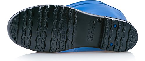 Ladeheid Damen Gummistiefel 100% Wasserdticht Regenstiefel Damen LA-967 (Blau/Schwarz, 38 EU)