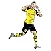 Produktbild Wandsticker BVB Comic Spieler Marco Reus Borussia Dormund Fußball Bundesliga Sport Verein Tricot Illustration Mittelfeld Sticker selbstklebend Wall-Art - Größe 2
