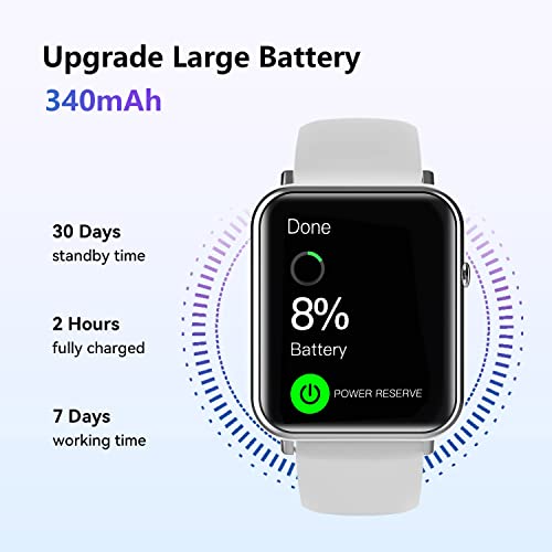 Smart Watch For Android Phones, Smartwatches Ios Compatible, Ip68 Waterproof Fitness Tracker Watch With Step Counter Calories Burned Health Monitor, Sports Running Watches For Women Men, Grey #TOP7