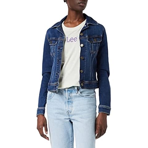 Lee Women's Slim Rider Denim Jacket, Blue Cover
