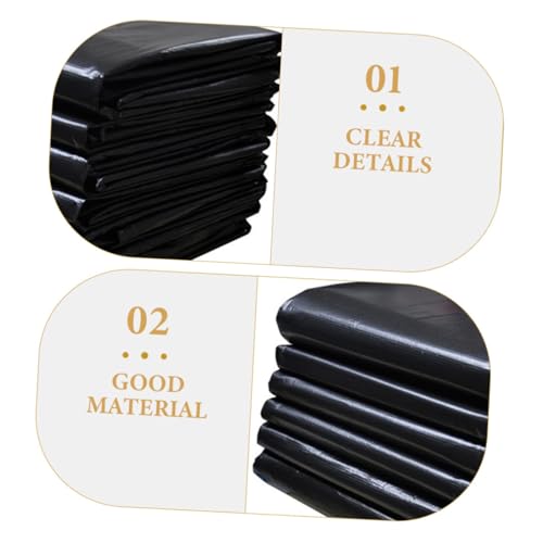 Image of Baluue Large Heavy Duty Garbage Bags 50pcs 60X90Cm Thick Plastic Trash Bags for Kitchen, Gardening, Commercial and Household Waste Disposal