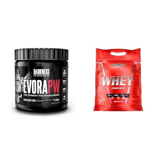 Kit Évora PW Maçã Verde 300g + Integralmédica Hipercalórico Nutri Whey Protein 900g Baunilha
