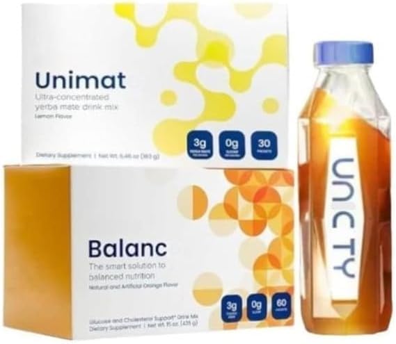 Feel Great Balance 60 + 30 Uni-Mate Lemon Flavor Envelopes bottel free