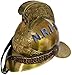 THOR INSTRUMENTS Brass Fireman Helmet MFB, Victorian Style Fire Brigade Helmet with Ornate Detailing and Chin Strap (NSW FB HELMET)