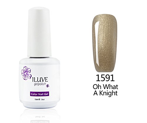 iLuve Long Lasting Soak Off Nail Polish with 238 Color Choices | 1 bottle with 15ml of UV Gel Polish | Oh What A Knight Color #1591