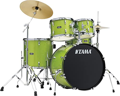 Tama Stagestar 5-piece Complete Drum Set - Lime Green Sparkle