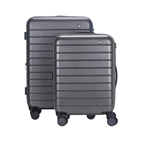 Image of Sherrpa Destiny Hardside Collection Polycarbonate Expandable Luggage Trolley with Spinner Wheels & TSA Approved Combination Lock - Set of 2 (Cabin Size - 25 inch& 20 inch)