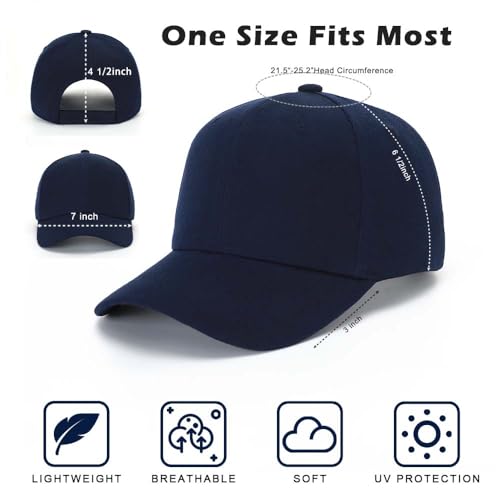 Image of ZH 24 PC Blank Baseball Caps Adjustable Back Strap Plain Baseball Cap for Trucker Men Women Wholesale Bulk Baseball Caps