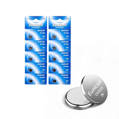 Eunicell Cr1025 5033Lc - Blister de litio de 3 V y 3 voltios (10 unidades)