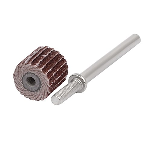 Aexit 10pcs 10mm Abrasives Dia 240 Grit Sandpaper Flap Sanding Wheel Grinding Head w Mandrel Model:70as447qo734