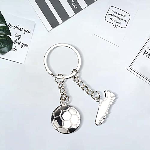 YuiteTom 2 pezzi Mini carino Portachiavi da calcio...