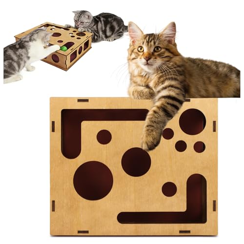 Cat Nail File Scratch Enrichment Box, Cat Scratch Puzzle Enrichment