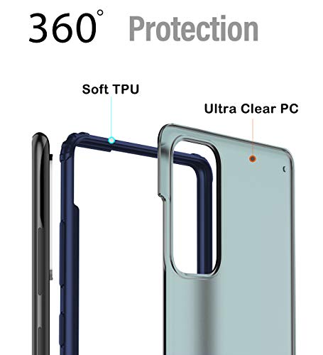 MOONCASE Capa para Samsung Galaxy S20 FE, capa traseira ultrafina fosca transparente absorção de cho