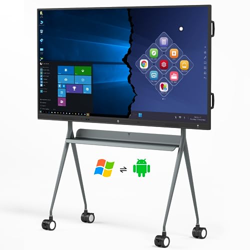 Smart Board TIBURN HQ Board 75' R2 MAX，Smart Whiteboard with Mini PC Windows 11 Pro, 4K UHD Interactive Display All-in-One Computer for Workspace and Classroom with Windows 10 & Android Ecosystem