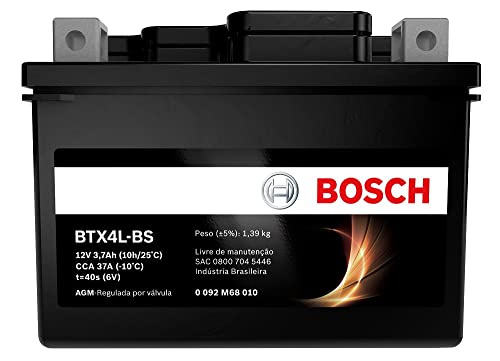 Bateria Moto Bosch Btx4l-bs 4ah 12v Cg Titan 150 Ks Biz 125