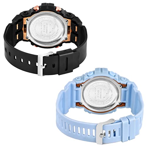 Image of Digital Unisex Watch (Multicolour Dial Multi Colored Strap)