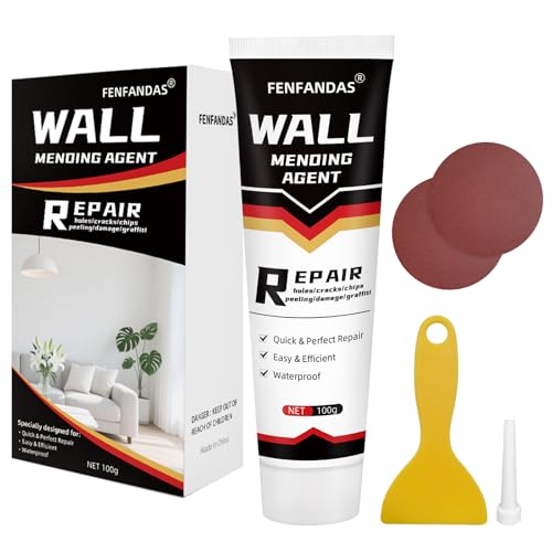 Drywall Repair Kit, Drywall Hole Patch Repair Kit Spackle Wall Repair Kit Drywall Putty for Filling Holes and Creak Damage Drywall Patch Nail Hole Filler for Walls Quick and Easy Solution