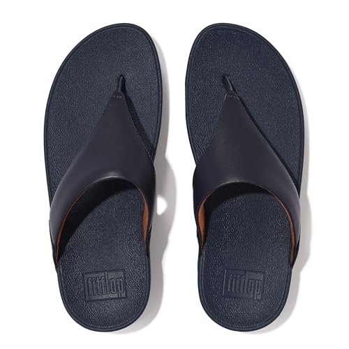 Image of FitFlop Womens Lulu Leather Toe Post Sandals