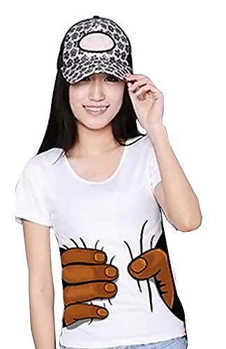 KIRALOVE T-Shirt Donna Maglia Mano Che stringe