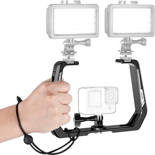 Plateforme De Plongée Pour Caméra D’action - Forme En U En Alliage D’aluminium - Compatible GoPro, DJI Osmo - Pour Vidéos Sous-marines - 7