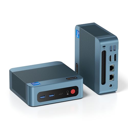 BOSGAME P2 Plus Mini PC - Intel i7-12700H (14-Core, 4.7GHz) | 32GB DDR5 RAM | 512GB NVMe SSD | Thunderbolt 4 | Triple 4K Display | WiFi 6E & BT 5.2 | Compact Desktop Computer for Home, Office, Gaming