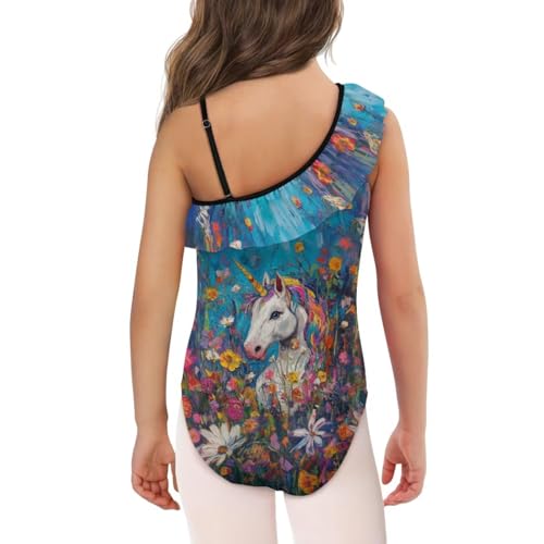 Image of Girls One Piece Swimsuits Size 3-14 Trendy Ruffle Bathing Suit Casual Hawaiian Summer Beach Swimwear