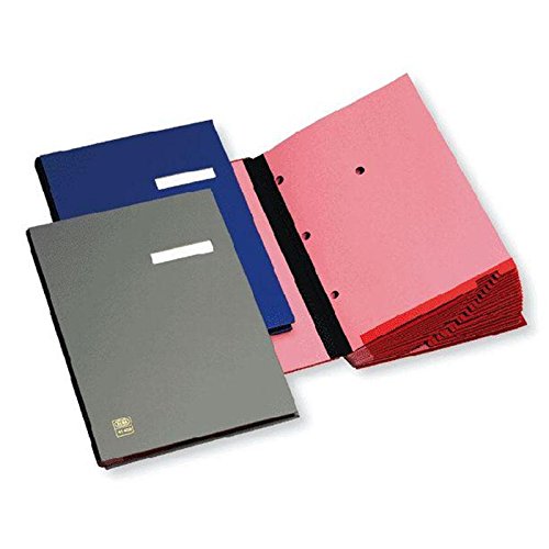 Preisvergleich Produktbild ELBA 400001036 Unterschriftenmappe 10 Fächer aus Karton mit PVC veredelt mit rotem Löschkarton verstärkte Wendetaben schwarz