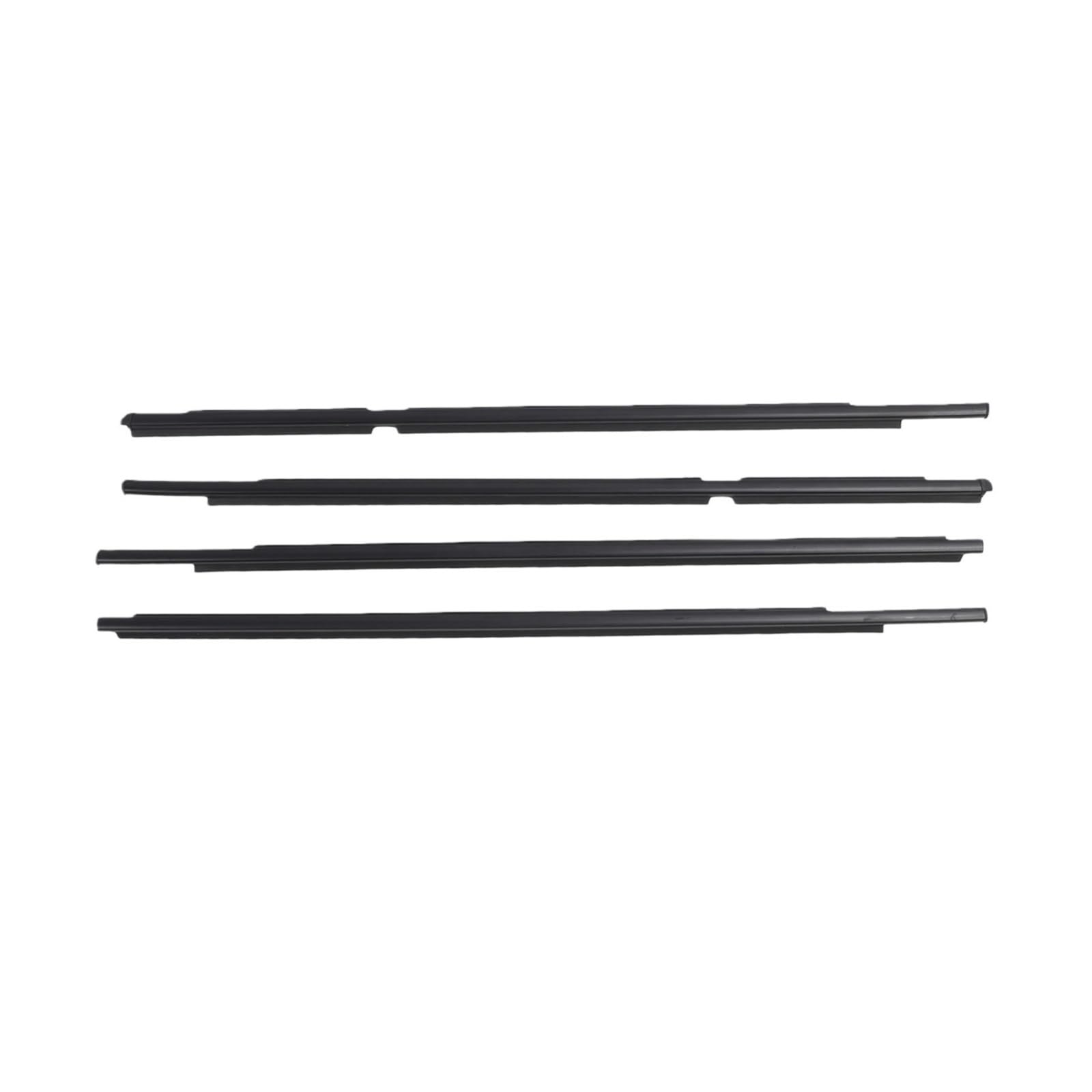 Watjcse One Color 4Pcs Car Door Window Weatherstrip Seal 68160-52110 Window Sealing Strip Moulding Trim Compatible With Toyota Yaris 2005‑2011 68210-52110