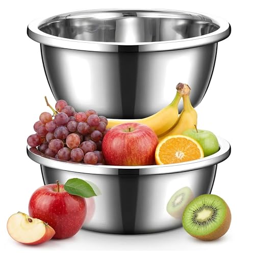 Set de 3 Tazones de Acero Inoxidable 15 Quart miniatura 1