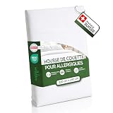 Welldora | Housse de Couette Anti Acarien 220 x 240 | Linge de Lit Testé | Housse Anti Acarien et Punaises de Lit de Haute Qualité | Drap Contre Les Allergies