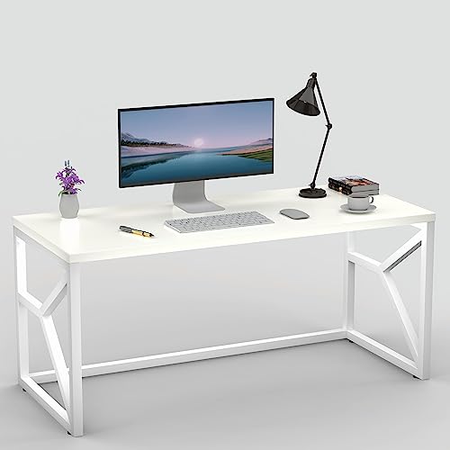 Image of Honey Touch Metal & Wood Workstation Desk for Home Office | Modern Computer Table for PC, Laptop & WFH | Minimalistic Study Desk with Strong Frame