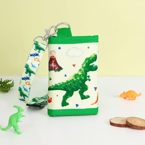 Image of WAWSAM Dinosaur Kids Wallet for Boys, Trifold Boys Wallet for Kids Age 4-18