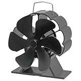 FIELDOOR ストーブファン ミニサイズ 火力熱炉ファン ストーブの熱を効率よく循環 電源不要 耐熱版 加熱保護プレート付き 省エネ 静音 暖房 防寒対策 薪ストーブ 石油ストーブ ペレットストーブ [ブラック] [直径11cm]
