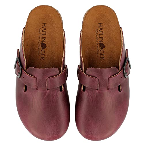 Image of HAFLINGER Grizzly Zigzag Felt Clog Wool Slipper