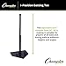 Champion Sports 1-Position Batting Tee - Mounted Adjustable Telescopic Batting Tee with 1 Hitting Zone