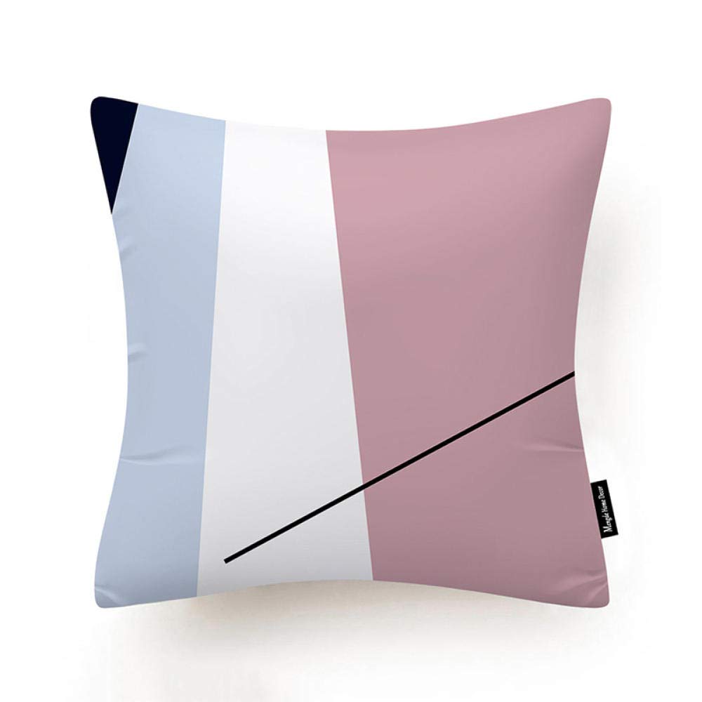 Lot DE 4 Housse De Coussin, 65x65cm Lignes Simples Taie d'oreiller Velvet/Lin Housse Coussin Décoratif Carré Taies d'oreiller Décoratives pour Canapé Maison Salon Taies d Oreiller （26x26in）