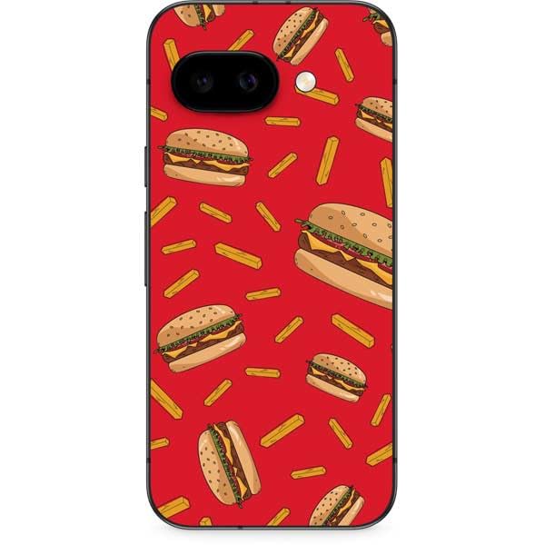 Skinit Decal Phone Skin Compatible with Google Pixel 9a - Burgers and Fries Design