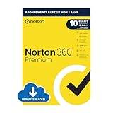 Norton 360 Premium 2024 | 10 Ger&auml;te | Antivirus | Secure VPN | Passwort-Manager | 1-Jahres-Abonnement | PC/Mac/Android/iOS | Aktivierungscode per Email