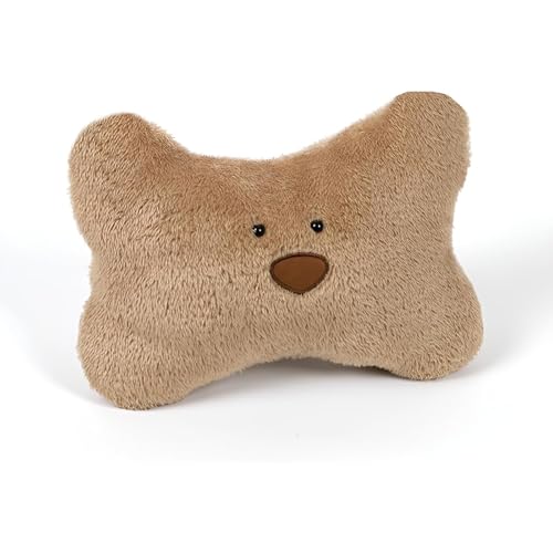 Ftyuiul ふわふわで柔らかいかわいい車用ヘッドレスト&ネックパッド - 腰クッション付きで快適な頚椎・腰部サポート バックル付きで取り外し洗濯可能 運転席用の旅行・ドライブに最適な車用品 ギフト (ヘッドレスト,ブラウン)