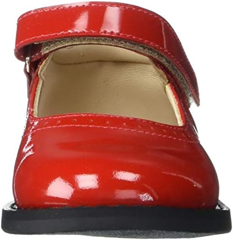 Elephantito Girls Scholar First Walker Shoe, Patent Red, 5 Toddler | Image 1