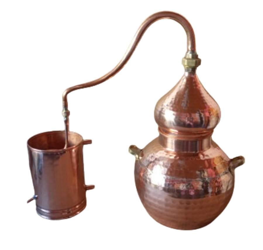 ALAMBIQUE CLÁSICO O TRADICIONAL DESTILADOR DE COBRE 10Litros