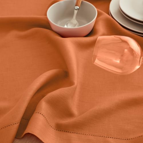 Servilletas de lino hechas a mano con vainica tradicional pack de 4 unidades 4
