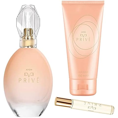 Avon Parfum Set Eve Prive 1x Eau de Parfum 50ml 1x Taschenspray 10ml 1x Körperlotion 150ml Cover